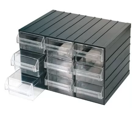 Cassettiera 9 Cassetti Trasparente Componibile